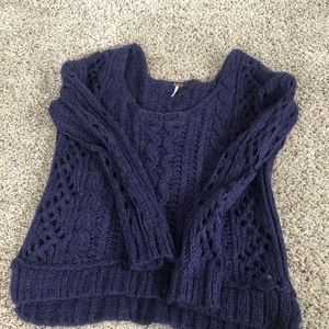 Free People Maribel Fluff Cable Knit Sweater